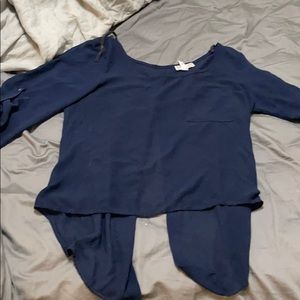 Navy blue top